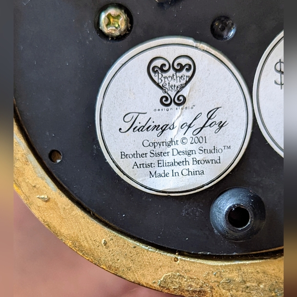 Brothers Sisters Design Studio Musical Christmas Angel W Mandolin - Picture 7 of 7